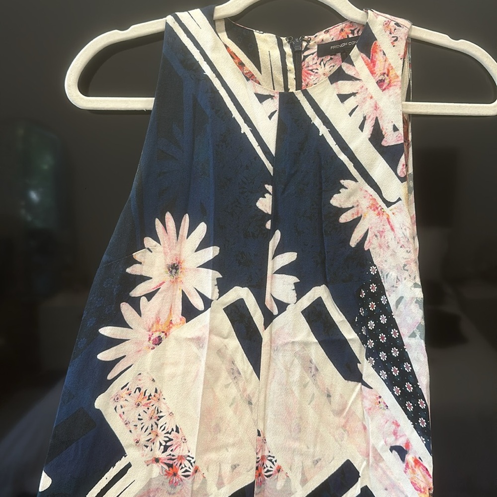 French Connection Floral Patchwork Sleeveless Jum… - image 3